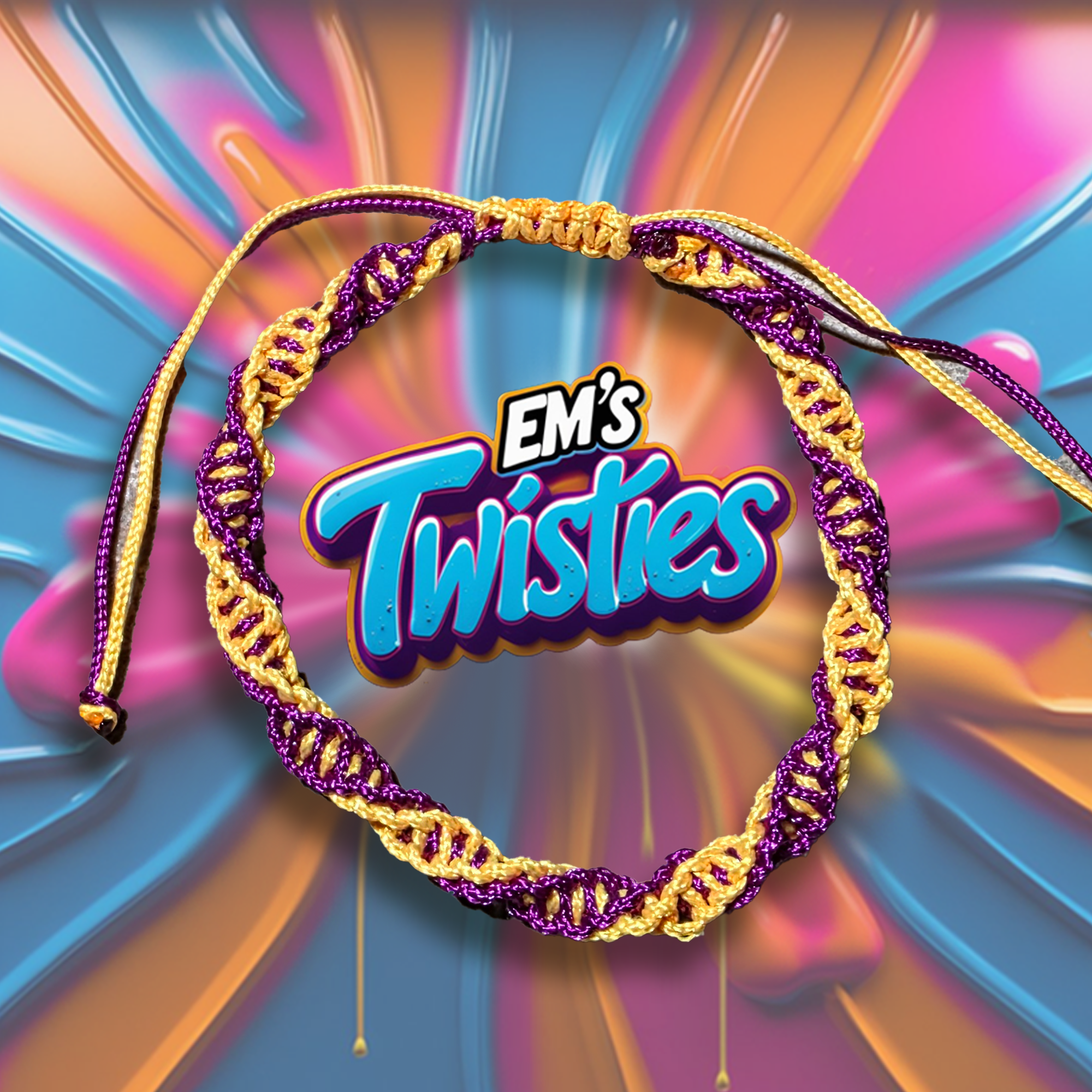 Home Page purple and yellow twistie